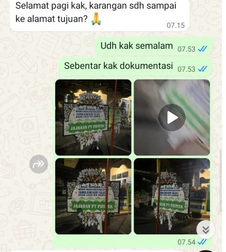 Pengiriman Papan Bunga Selamat Outdoor Wedding Bekasi
